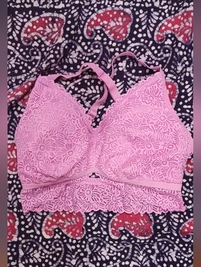 Pink Lace Bralette